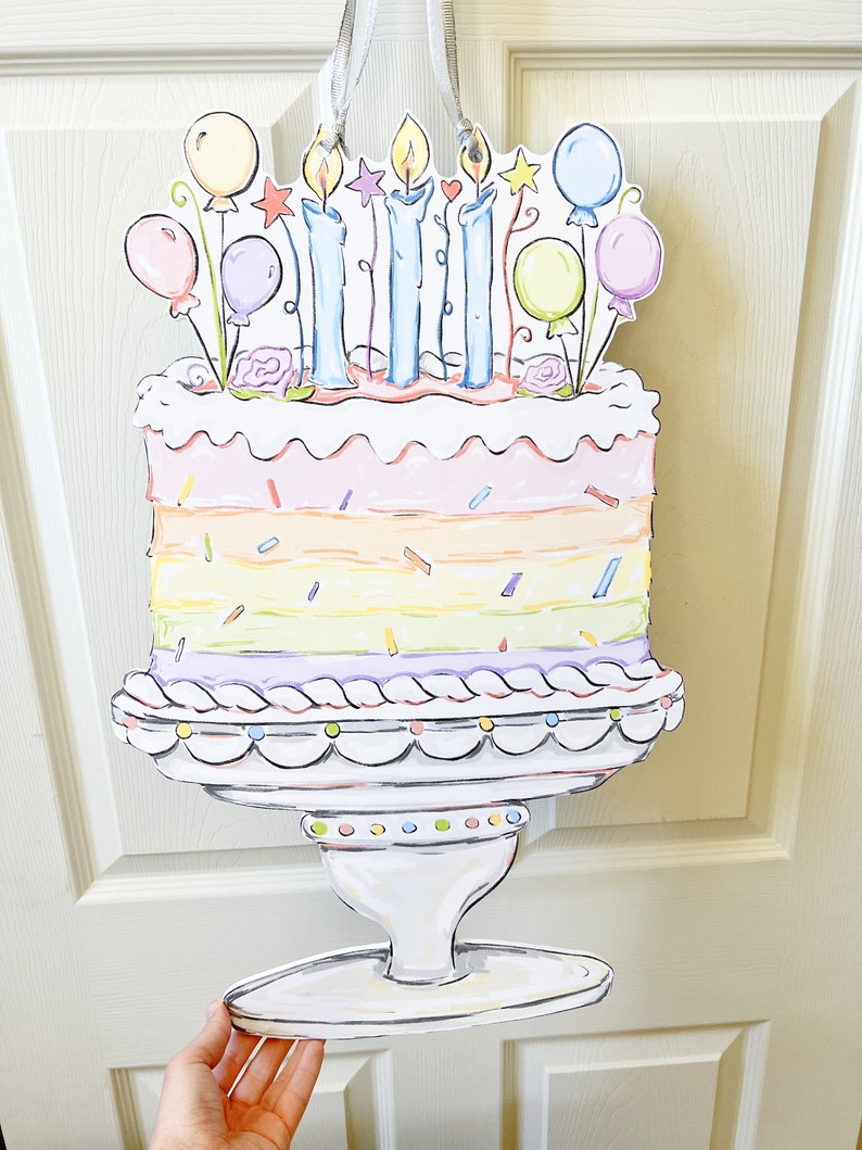 Home Malone Birthday Cake Door Hanger - Thumbnail 5