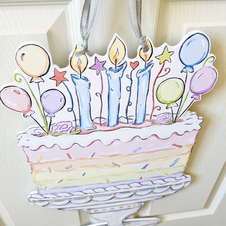 Home Malone Birthday Cake Door Hanger - Thumbnail 4