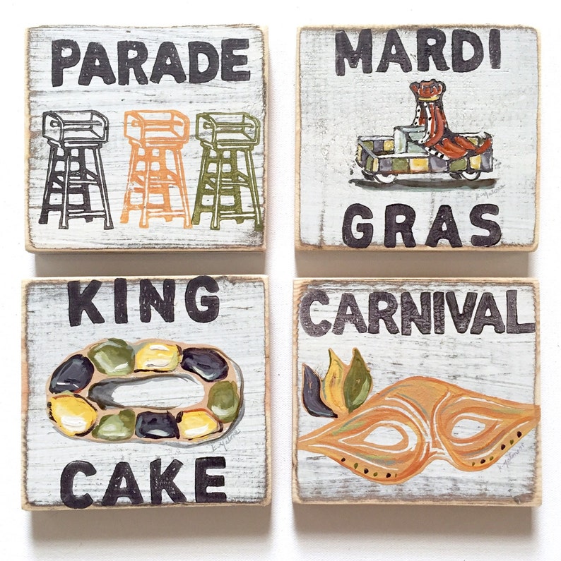 mardi gras wood signs