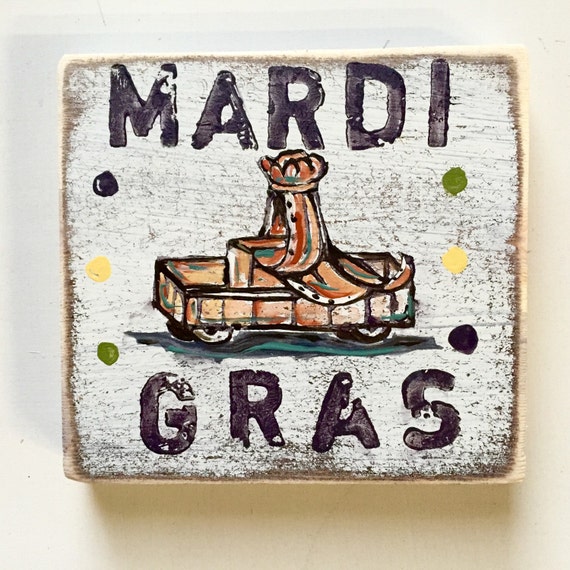 mardi gras wood signs