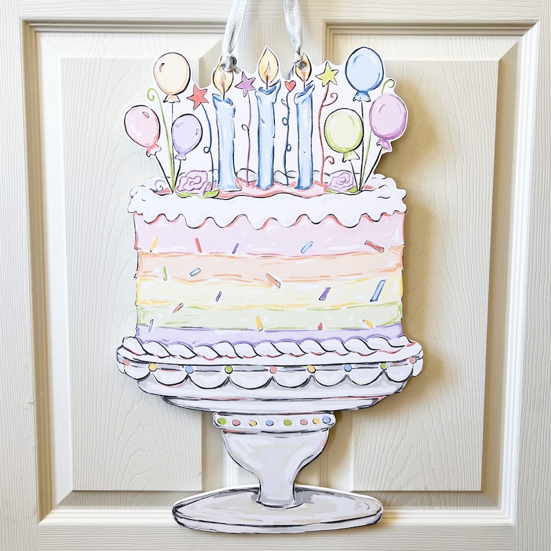 Home Malone Birthday Cake Door Hanger - Thumbnail 3