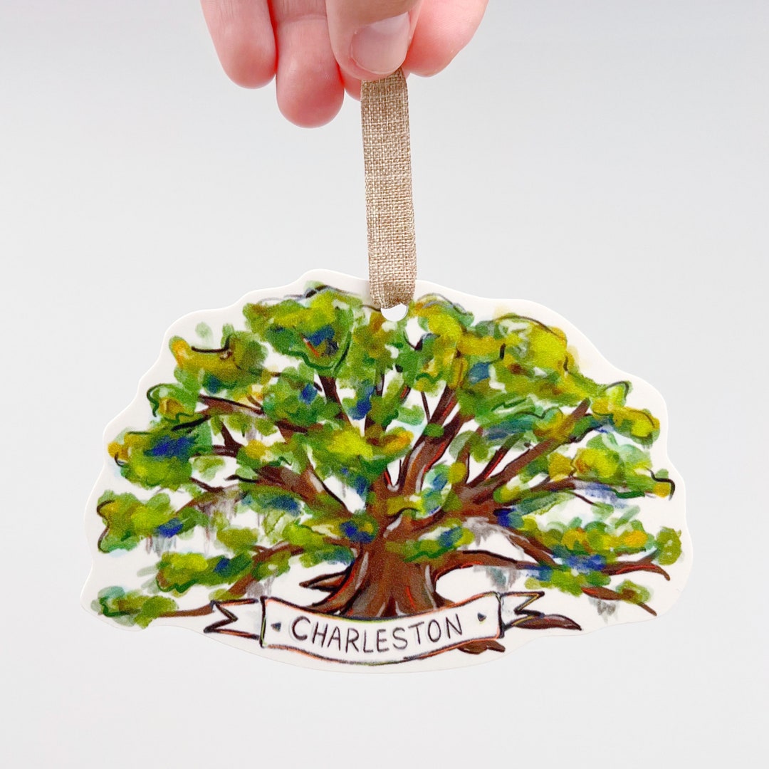 Charleston Oak Tree Ornament Home Malone, New Orleans Artist, Kristin
