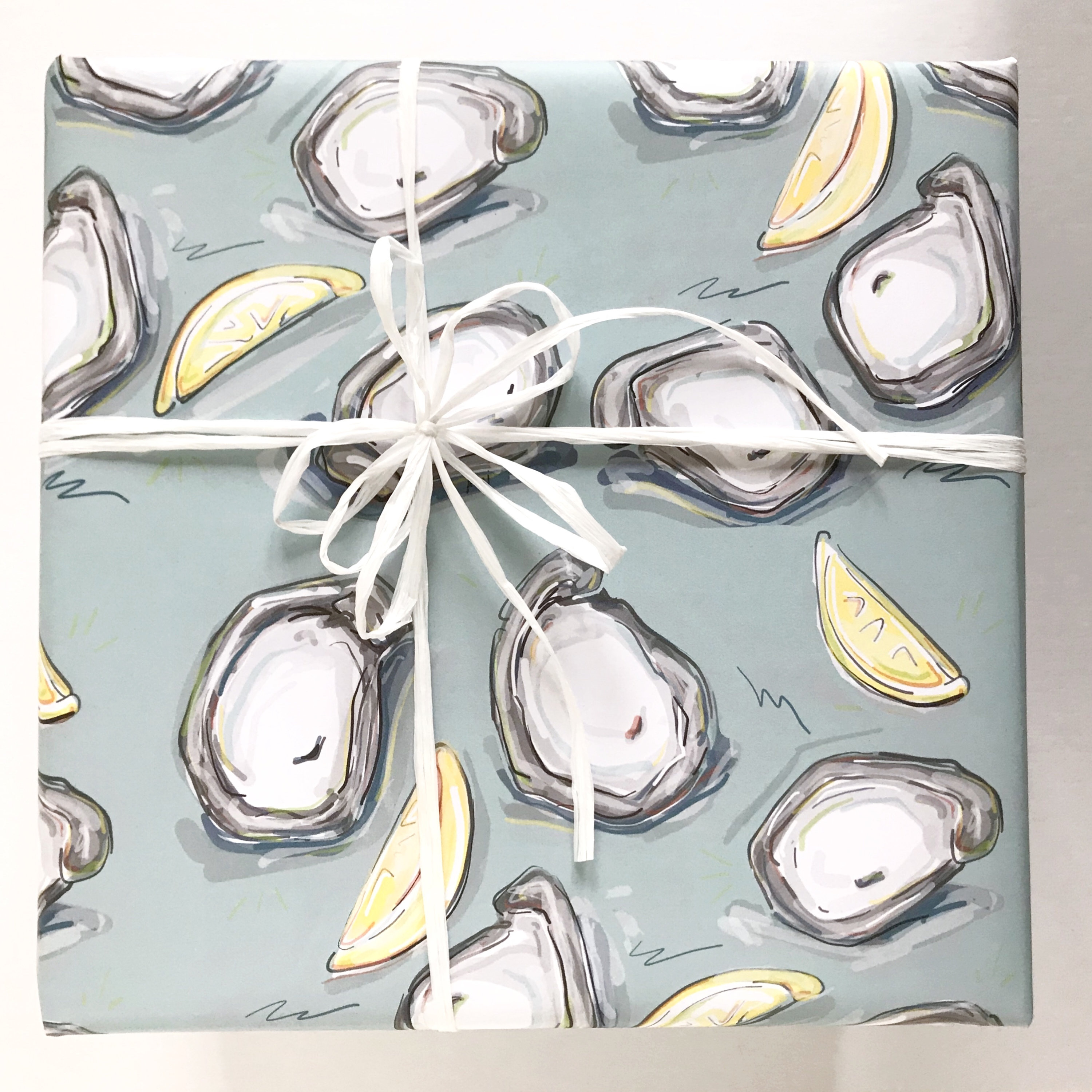 Half Shell Oyster Gift Wrap: Oyster Wrapping Paper New | Etsy