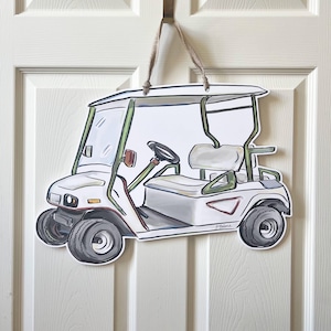 Wieszak na drzwi wózka golfowego: Home Malone, New Orleans Art, Kristin Malone, Golfistka, Hole In One, US Open, NOLA Door, Beach House, Hurtownia, USA