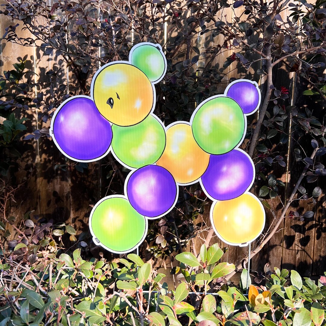 large outdoor mardi gras mask