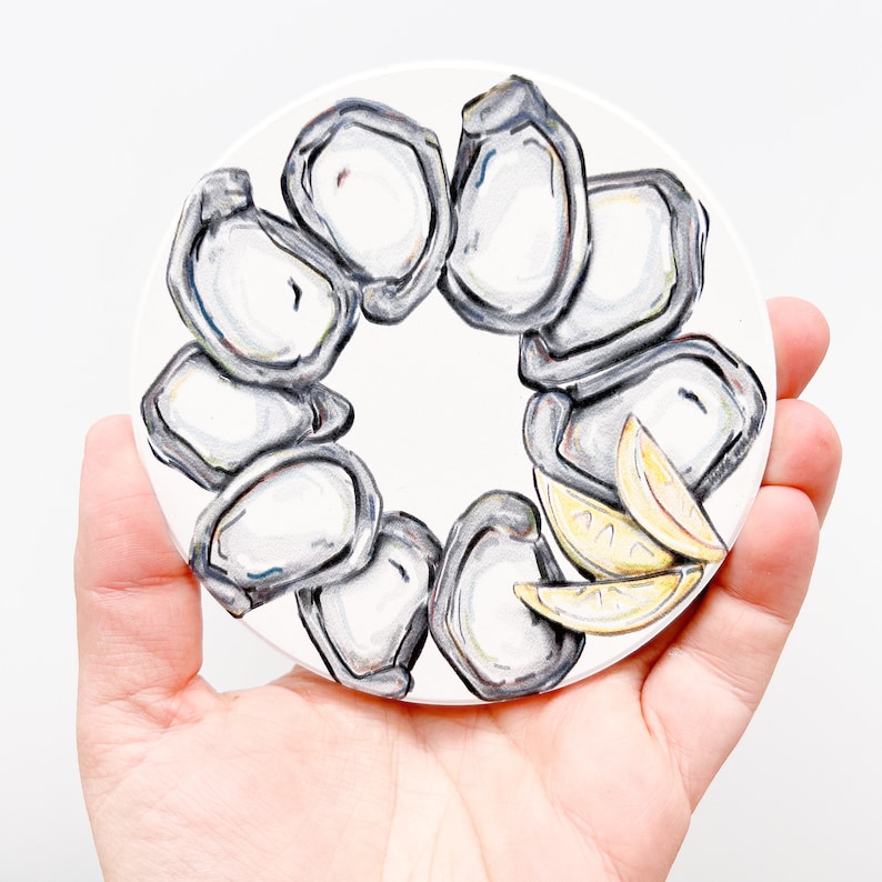 Home Malone Oyster Wreath Coaster - Thumbnail 4