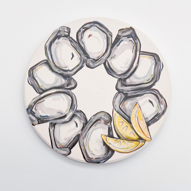 Home Malone Oyster Wreath Coaster - Thumbnail 3