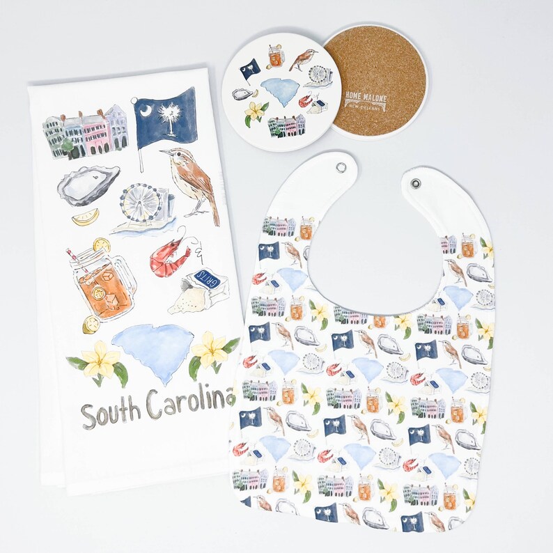 South Carolina Icons Tea Towel - Thumbnail 2