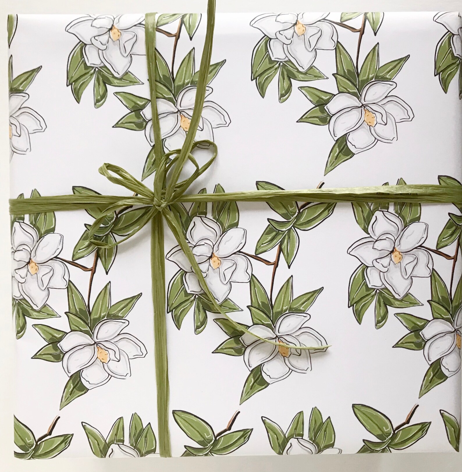 Magnolia Gift Wrap Wrapping Paper Magnolia Art Pretty Etsy