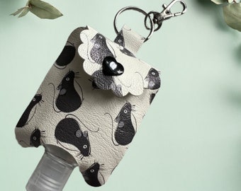 Händedesinfektionsmittelhalter mit Rattenmotiv