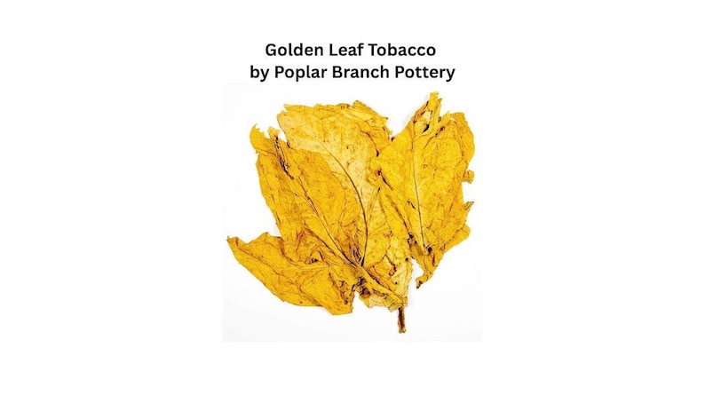 Handmade Pottery Tobacco Leaf Tray, Golden Glaze Stoneware, 12"/14" image 8
