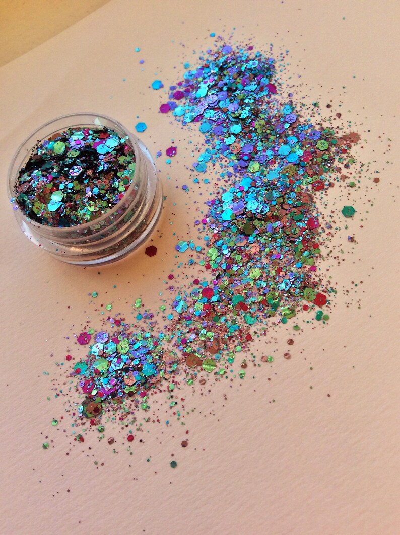 BIO Glitter /'Unicorn/' chunky biodegradeable loose glitter mix
