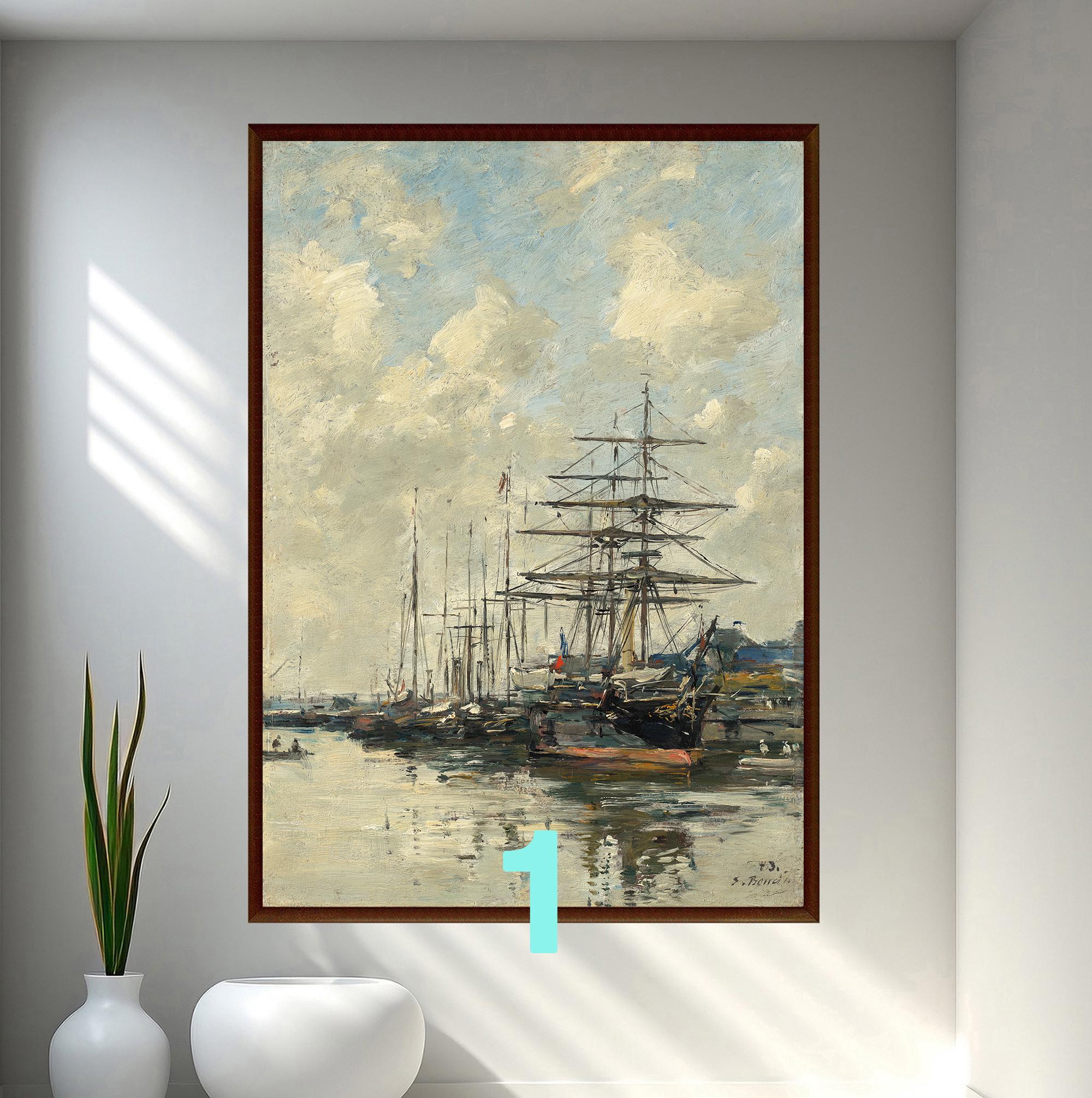 Seascape by Eugene Boudin Fine Art Print - Etsy