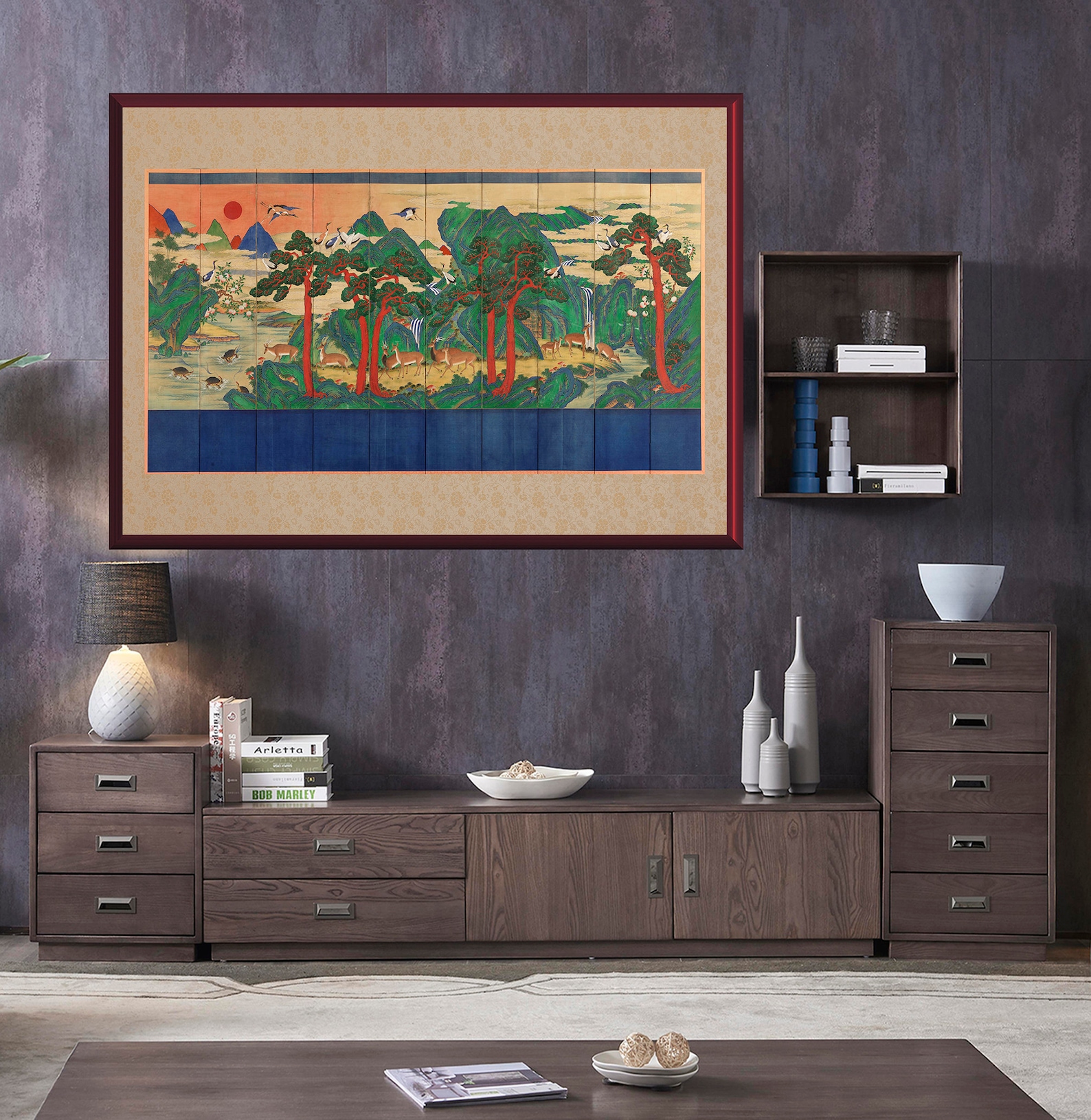 Minhwa Ten Longevity Symbols Giclee Prints From Original Antique ...
