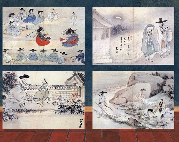 Minhwa Ten Longevity Symbols Giclee Prints From Original Antique ...