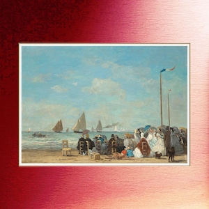 Eugene Boudin-gicleeprint met zeegezicht