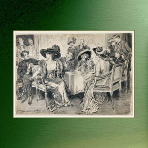 Illustrazione d'epoca di Charles Dana Gibson