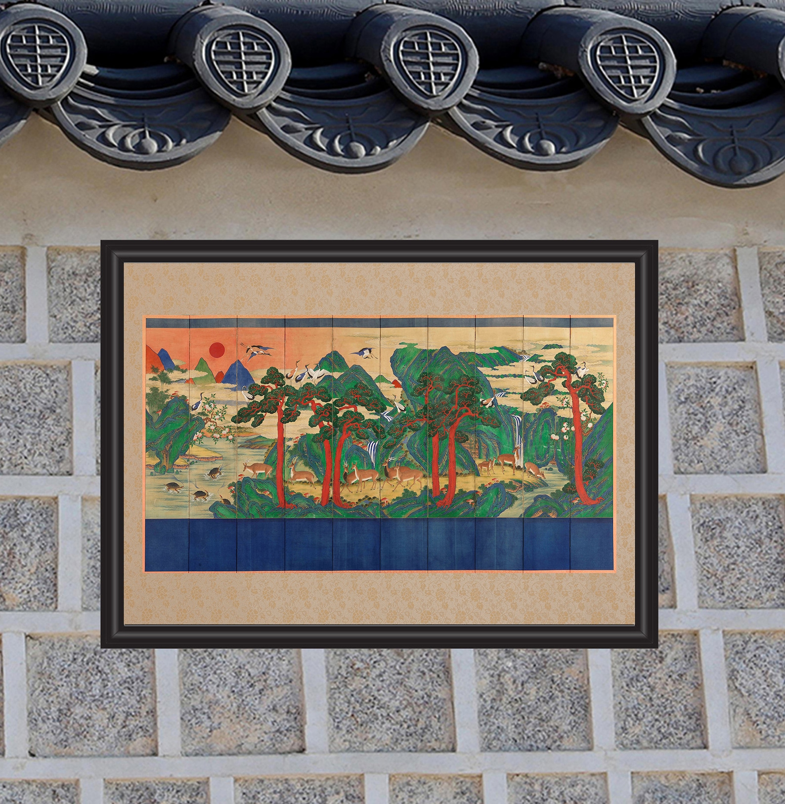 Minhwa Ten Longevity Symbols Giclee Prints From Original Antique ...