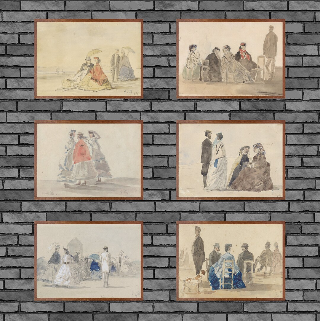 Eugene Boudin Illustrations Fine Art Print - Etsy