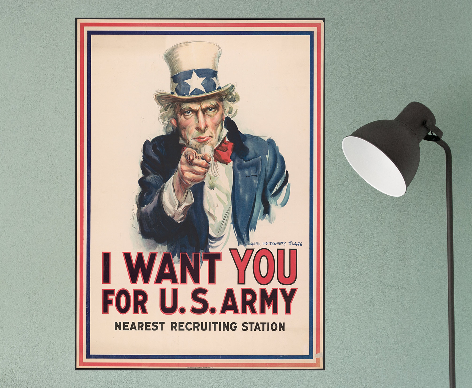 ジェームズ・モンゴメリー・フラッグ作「アンクル・サムのポスター