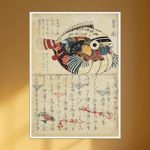 God Armor BlowFish by Utagawa Kuniyoshi