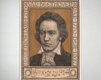 Ludwig van Beethoven Giclee Poster