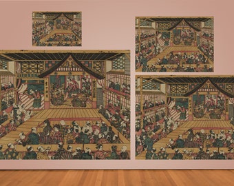 Kabuki Theater Japanese Art Ukiyoe Giclee