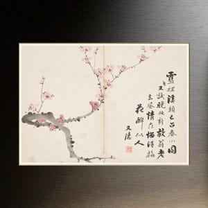 Plum & Orchid Painting Joseon Korean Art