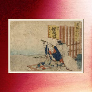 Soba Noodle Restaurant Ukiyoe Japanischer Kunstdruck