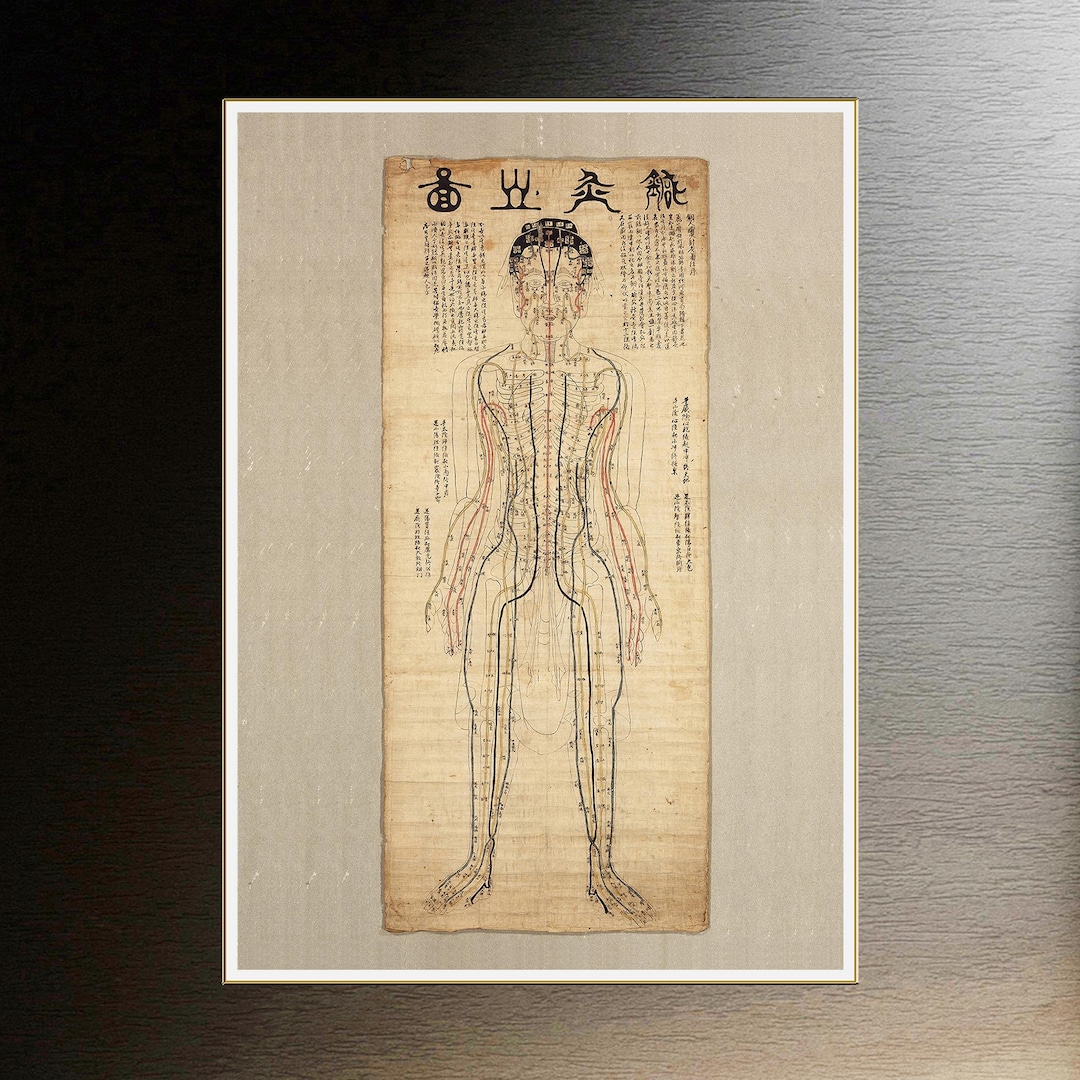 Diagram of Acupuncture Chart - Etsy
