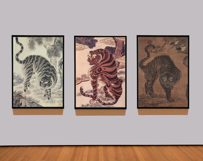 Minhwa Ten Longevity Symbols Giclee Prints From Original Antique ...