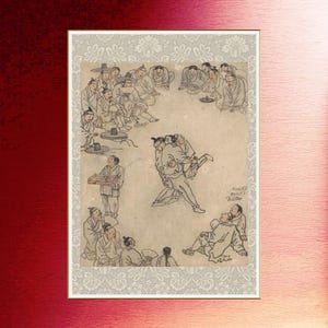 Korean Art Folk Painting by Kim Hongdo