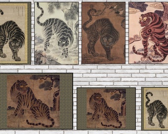 Korean Art Tiger Minhwa Korea National Museum - Etsy Hong Kong Korean Art Tiger Minhwa Korea National Museum - Etsy Hong Kong