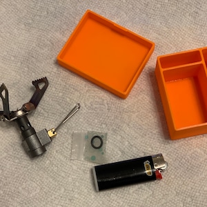 BRS Stove and Bic Lighter Case, 3D Printed from ASA