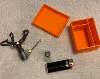 BRS Stove and Bic Lighter Case, 3D Printed from ASA