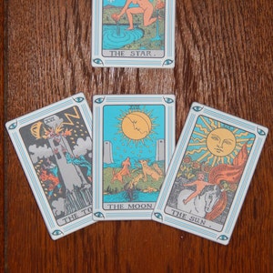 Drucken Sie Ihre eigenen Tarotkarten - druckbare Tarotkarten - 78 Karten Deck mit Arthur Tailes 1909 Deck - Einzelkarten- und Seiten mit mehreren Karten