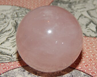 Mystical rose quartz orbs