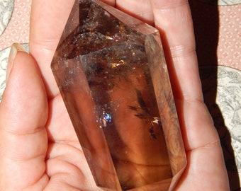 Genuine SMOKEY QUARTZ WAND - Double Terminated Gemstone Wand - Quartz Crystal Healing Wand - Metaphysical Crystals - Reiki - Chakra Stones