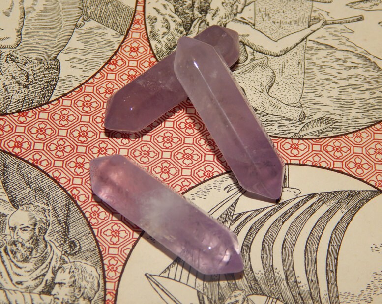 GENUINE AMETHYST Double Terminated Crystal Point - Genuine Amethyst C…