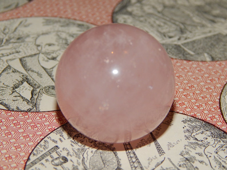 Genuine ROSE QUARTZ ORB Genuine Rose Quartz Gemstone Sphere Etsy