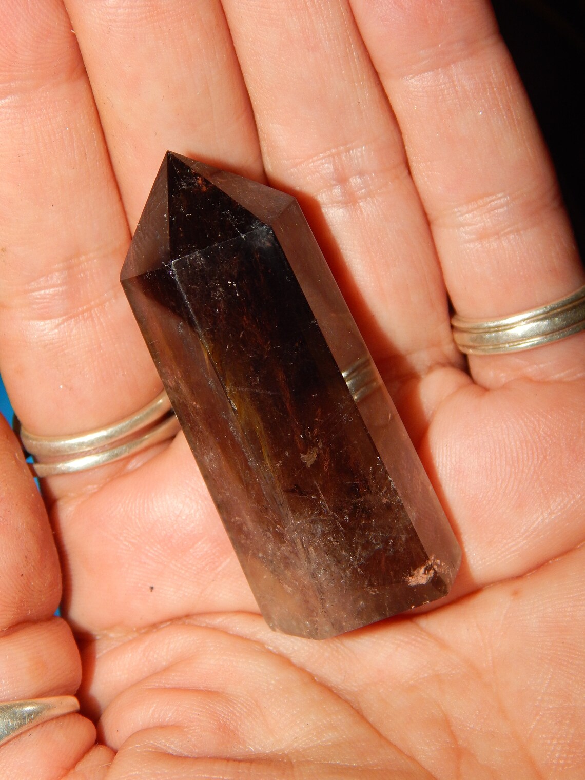 Genuine SMOKEY QUARTZ Tower Smokey Quartz Gemstone Crystal Etsy