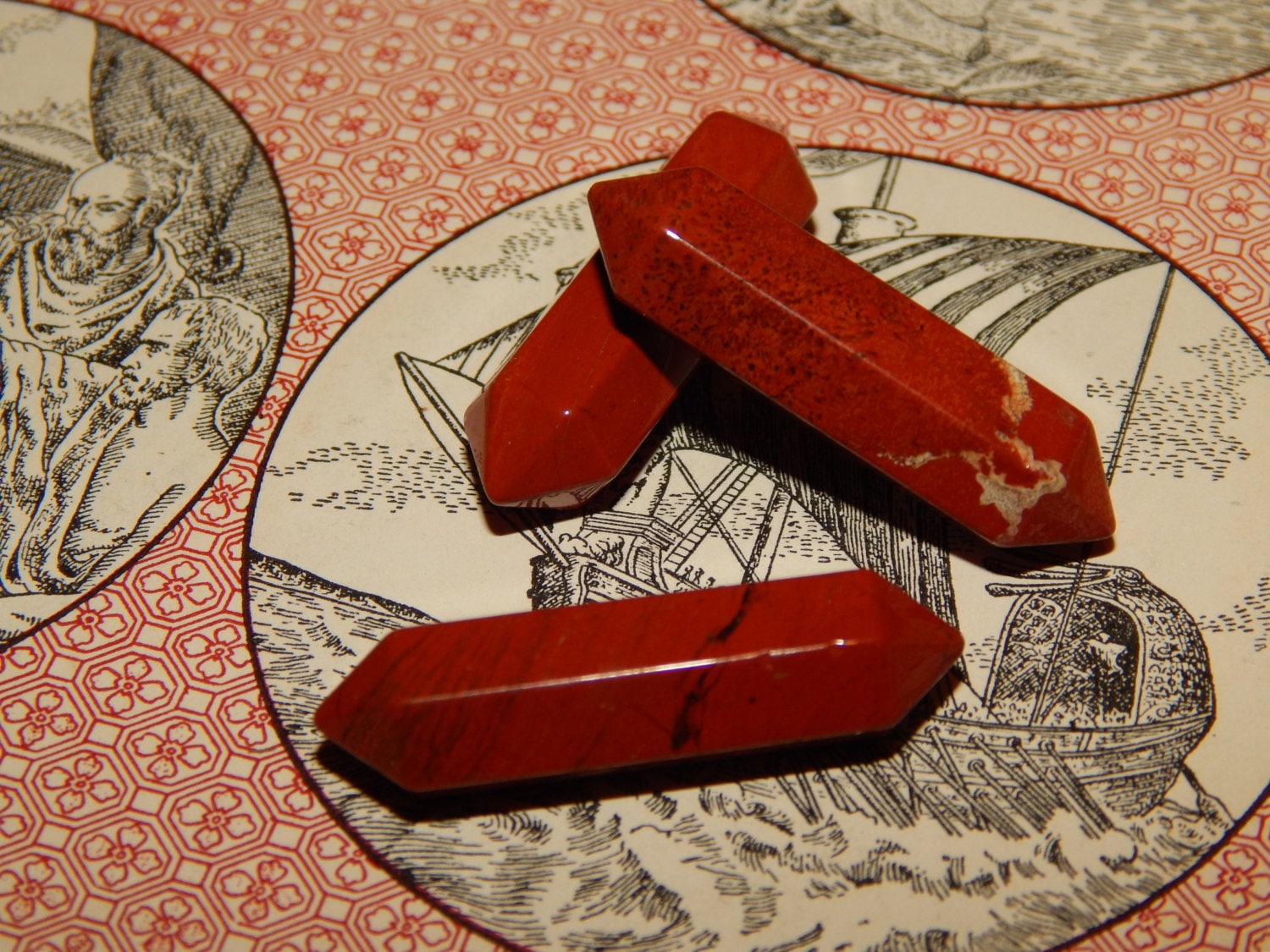 Genuine RED JASPER Double Terminated Crystal - Genuine Red Jasper Cry…
