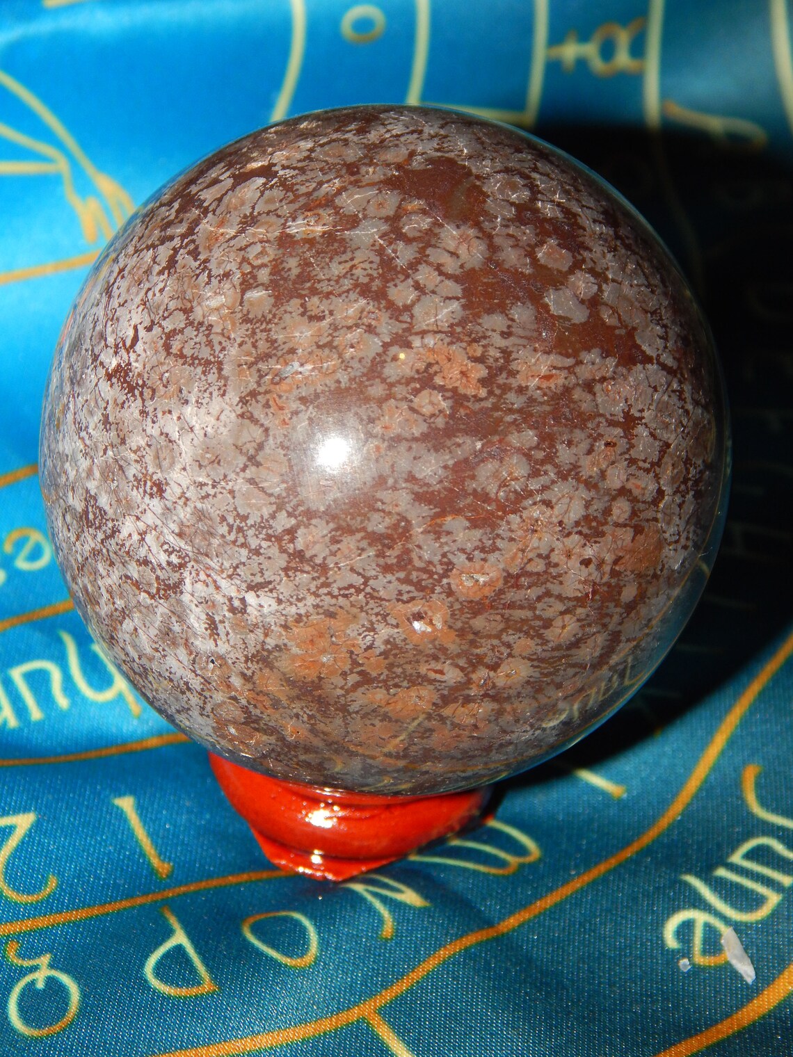Genuine BROWN SNOWFLAKE JASPER Orb Genuine Snowflake Jasper Etsy