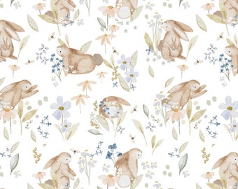 Children's Fabrics, Cotton Fabric, 100% organic cotton poplin, Numbers Fabric, Animal Fabric