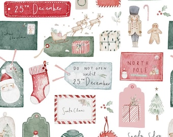 Christmas fabric, 100% organic cotton fabric