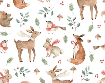 Christmas fabric, Christmas Fabric, 100% organic cotton fabric