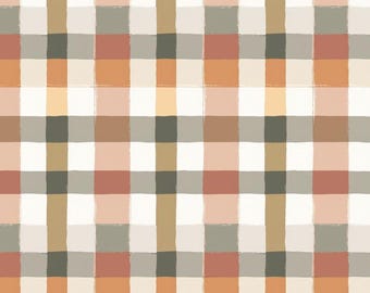Children's Fabrics, Gingham Cotton Fabric, 100% Organic Cotton Poplin