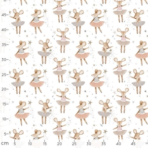 Ballerina Fabric, Children's fabrics, Cotton fabric, 100% organic cotton poplin, image 3