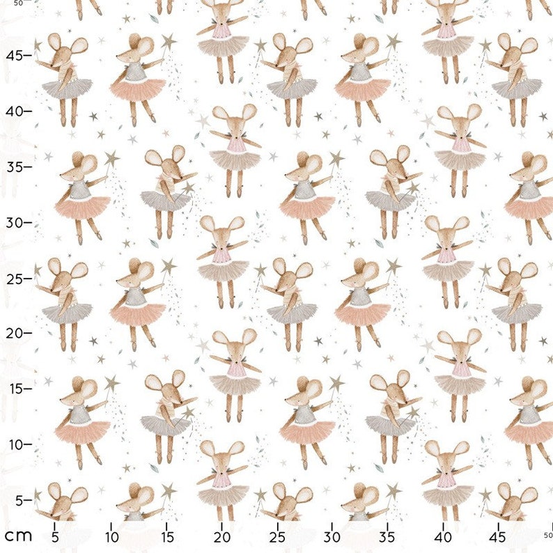 Ballerina Fabric, Children's fabrics, Cotton fabric, 100% organic cotton poplin, image 3