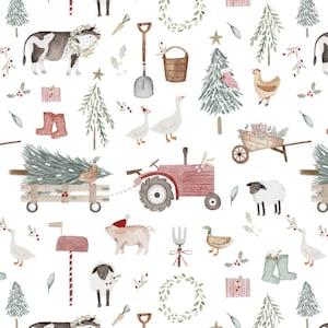 Tela Navidad, Christmas Fabric, Tela de algodón 100% algodón ecológico